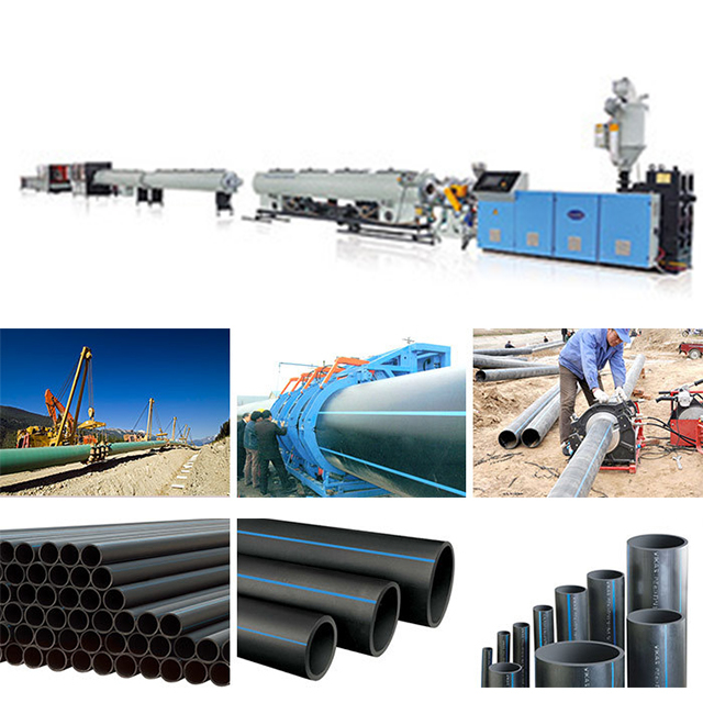 Водоснабжение HDPE и линия производства газовой трубы